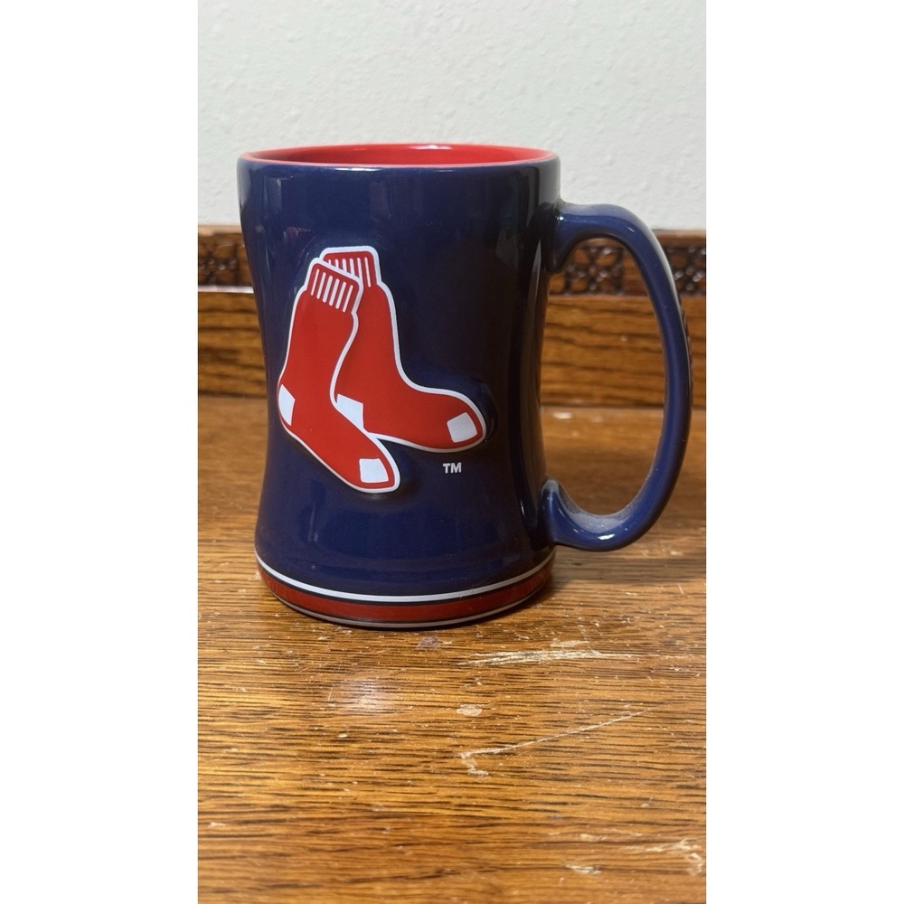 Boston Red Sox Boelter Brands 2014 MLB Ceramic Coffee Mug Navy Red